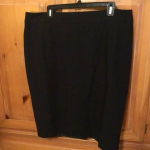 Black straight Calvin Klein skirt